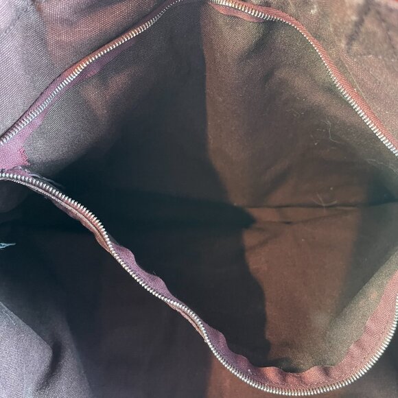 Hermes Vintage Hermès Toile Fourre-Tout MM - Brown/Red - Preowned - Picture 9 of 15